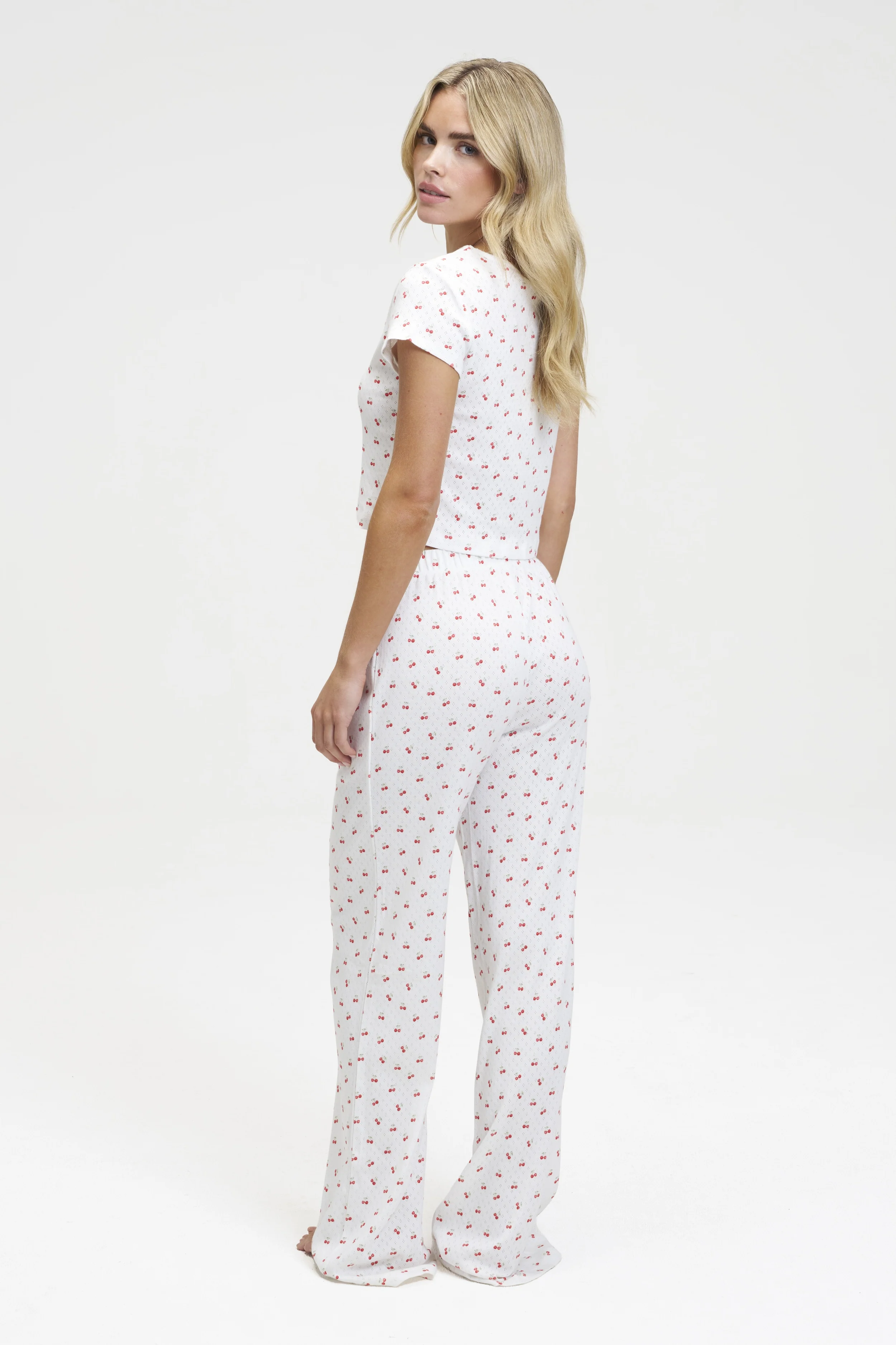 Pointelle Baby Tee and Pants Set - Image 5