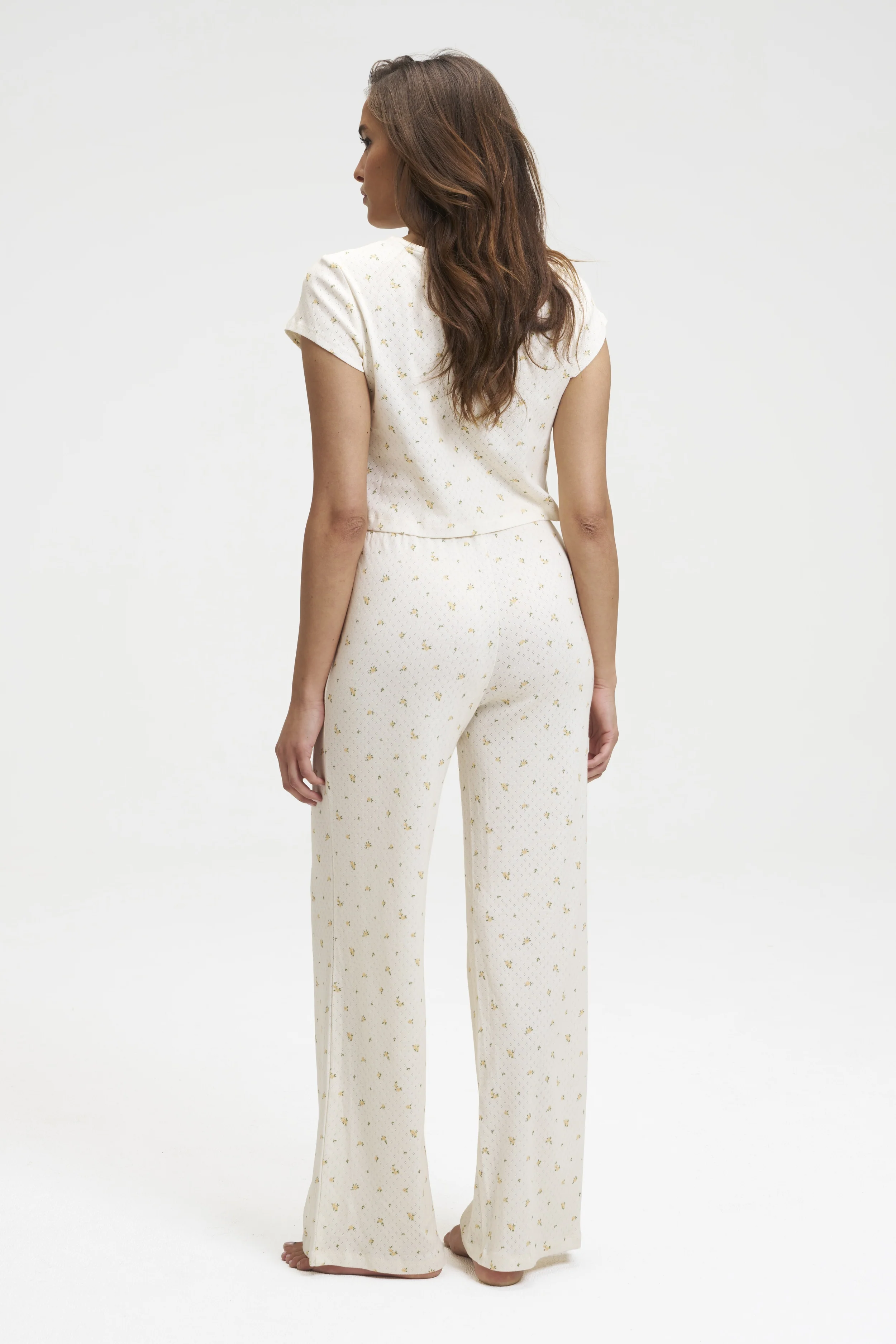 Pointelle Baby Tee and Pants Set - Image 2
