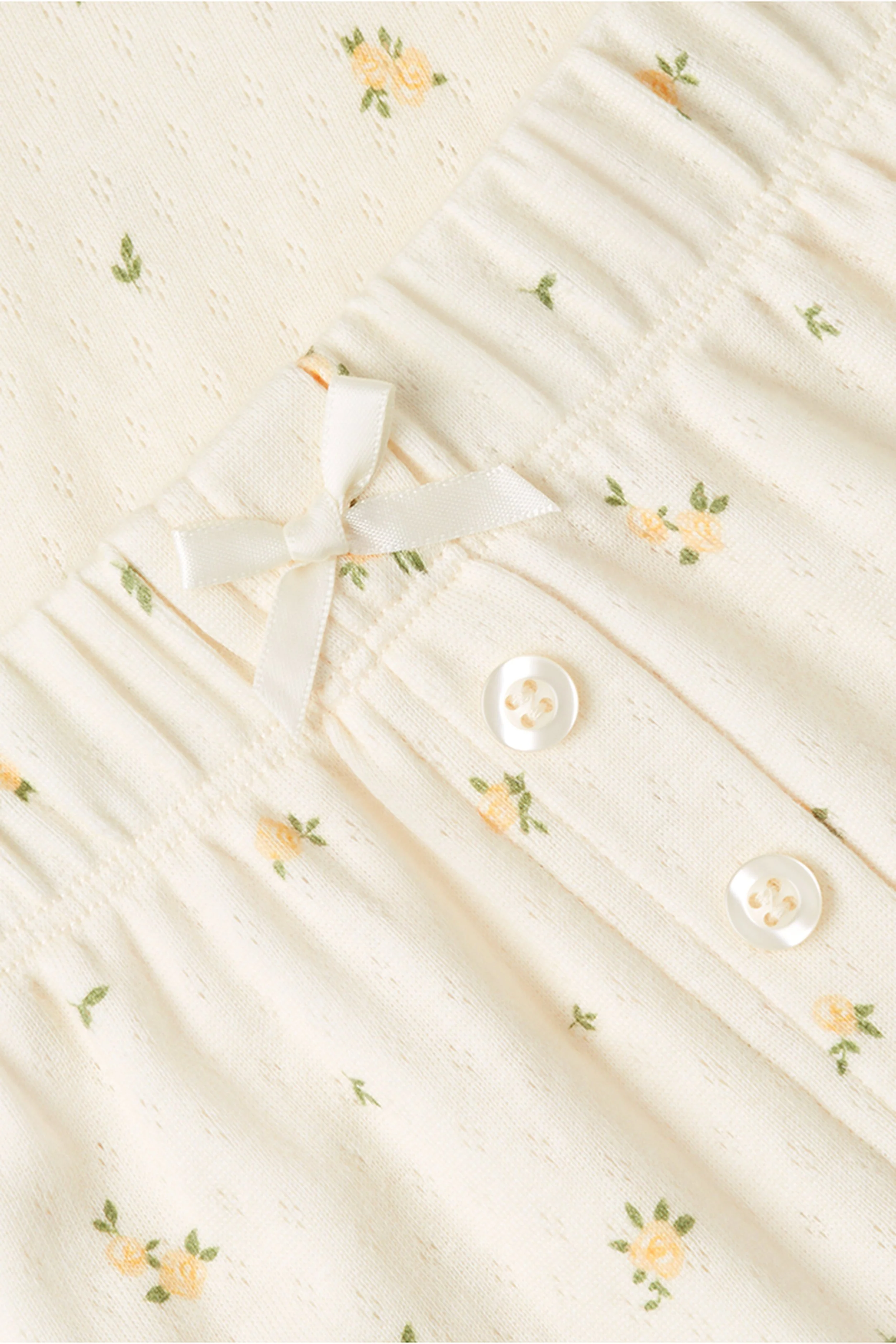 Pointelle Baby Tee and Pants Set - Image 6